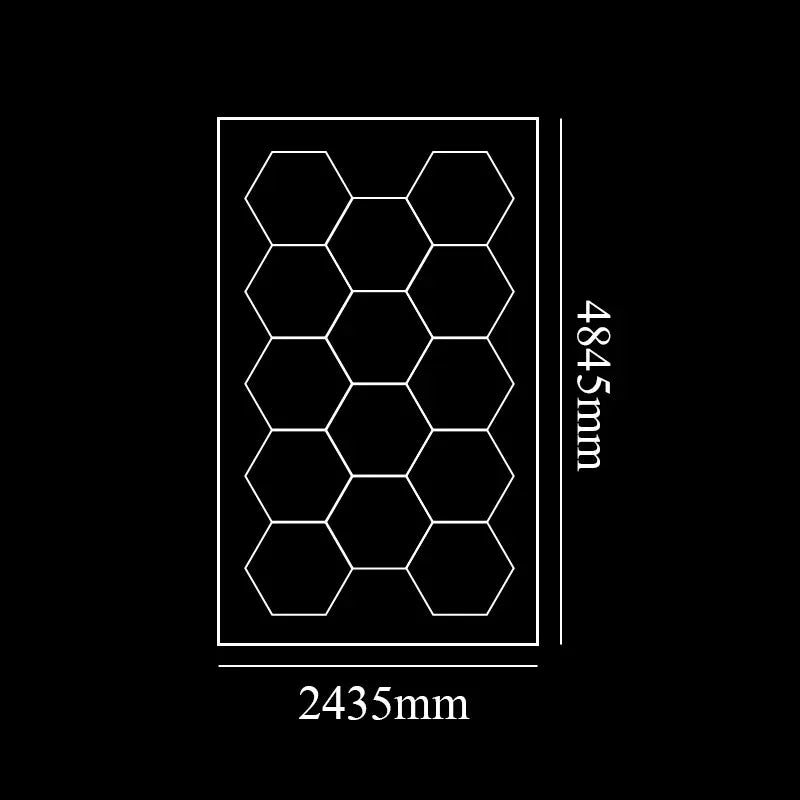 Honeycomb Hex Light Hexagon Led Lighting For Garage Car Wash