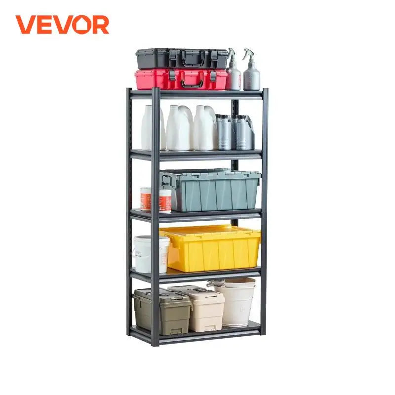 VEVOR 5 Tier Garage Storage Shelves 2000 Lbs Adjustable