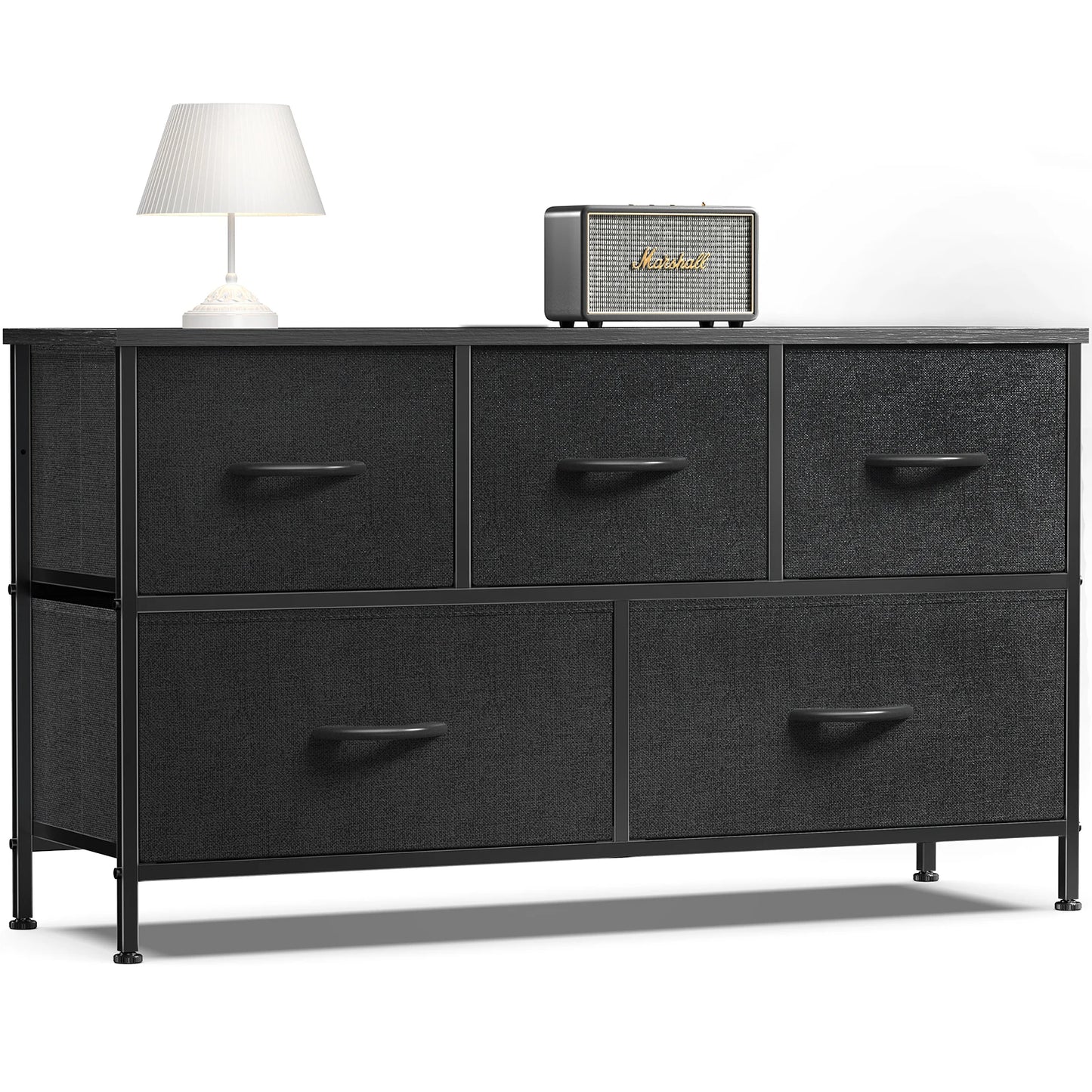 JHK Living Room Wardrobe Display Cabinet Fabric Drawers