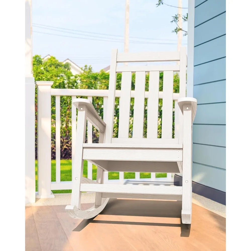 Outdoor HDPE Rocking Chair For Adults All Weather Porch