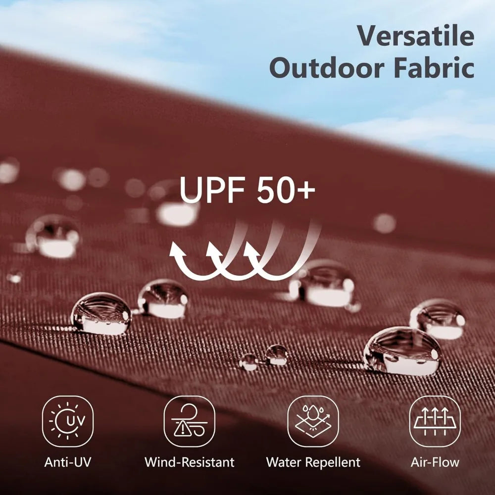 15ft Double Sided Patio Umbrella with Base Included