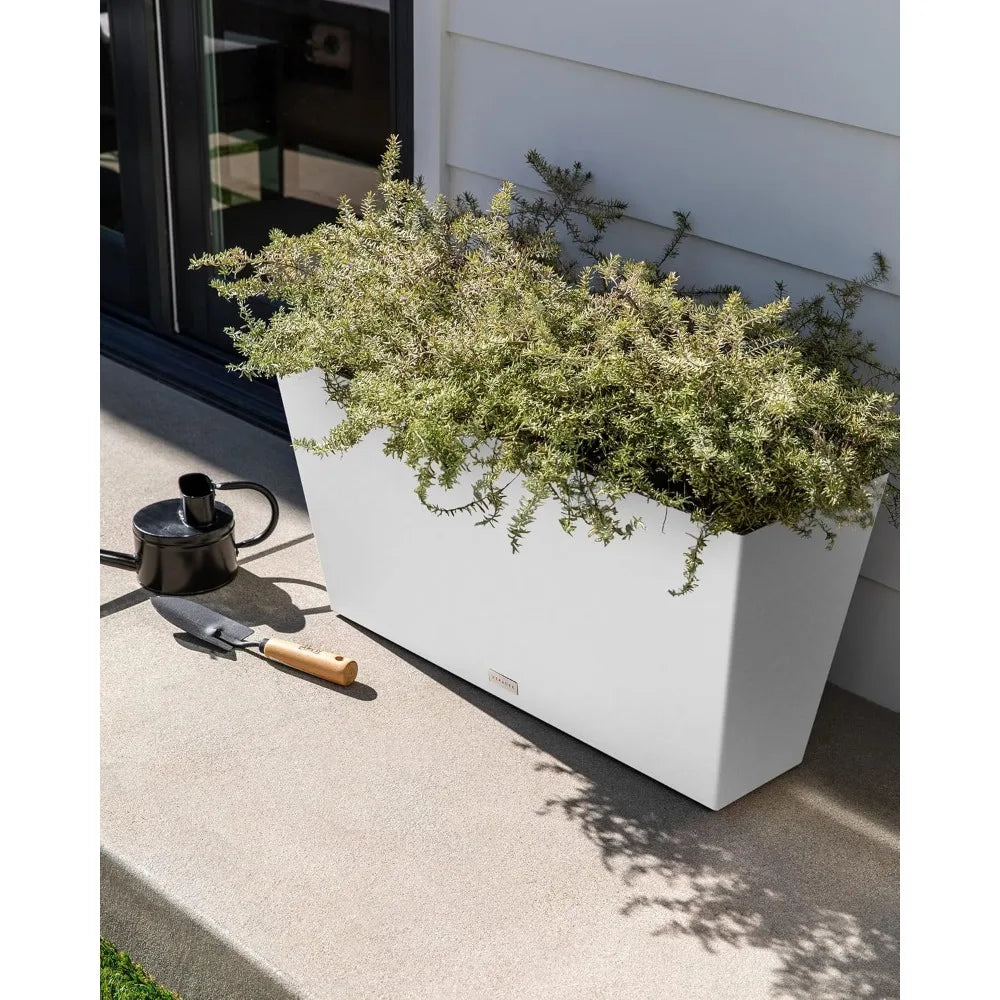 Veradek Midori Trough Rectangular Planter Indoor Outdoor