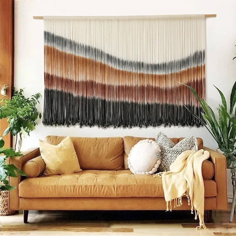 Hanging Wall Decor Large-Scale Tie-Dye Tapestry 57" Wx 35" L
