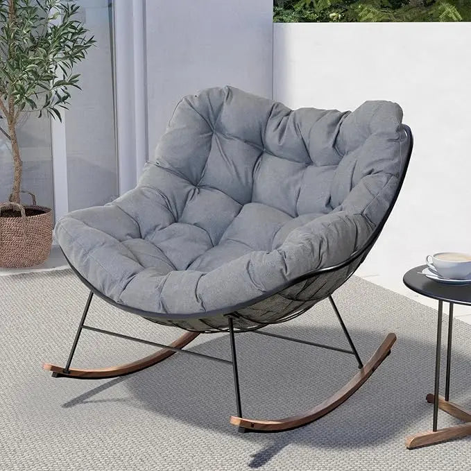 Royal Rocking Chairs Coated Outdoor Rocking Recliner Set