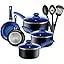 Pots And Pans Set Cookware Nonstick Aluminum 11 Piece Purple