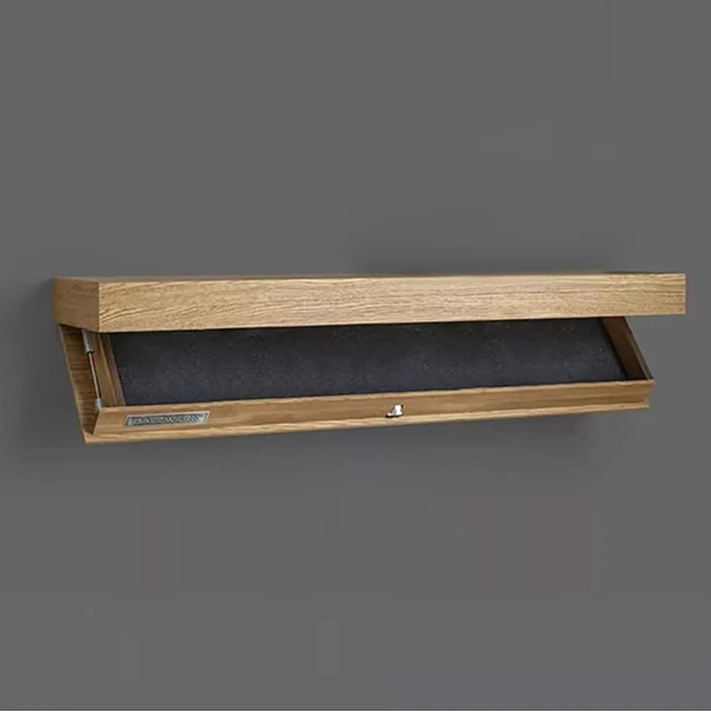 Wooden Concealed Floating Shelf With Secret Compartment