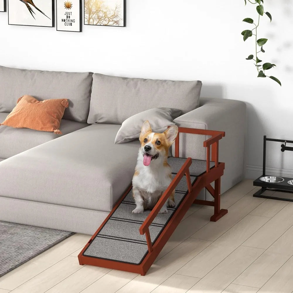 Dog Ramp and Stairs for All Dogs with Non-Slip Surface 49"