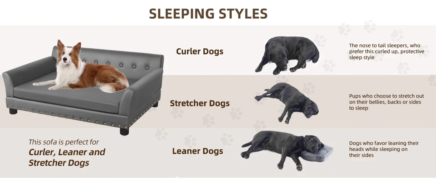 Rectangle Pet Bed For Medium And Large Dogs Elevated Sofa