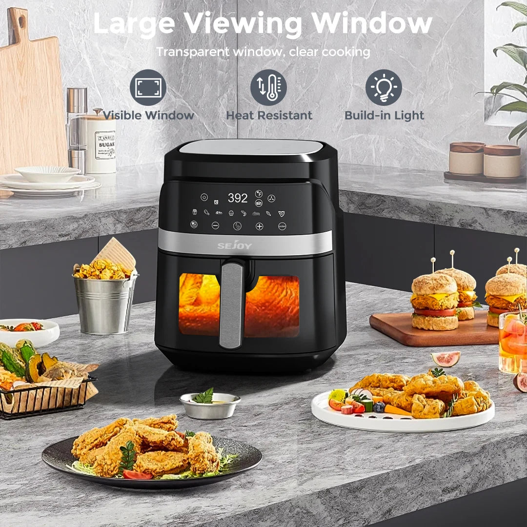 Air Fryer 8 In 1 6L Electric Oven Oilless Cooker Roast Bake