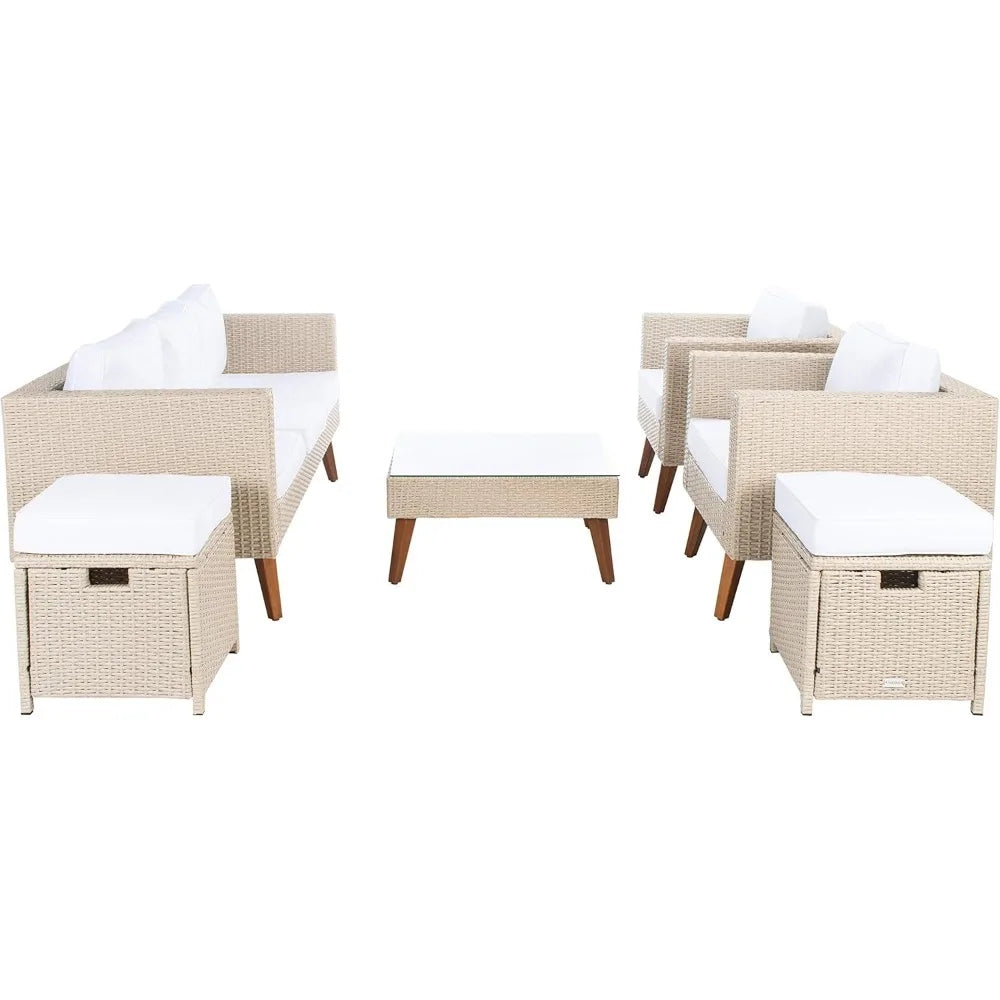 Outdoor Collection Presla Wicker Cushion 6-Piece Living Set