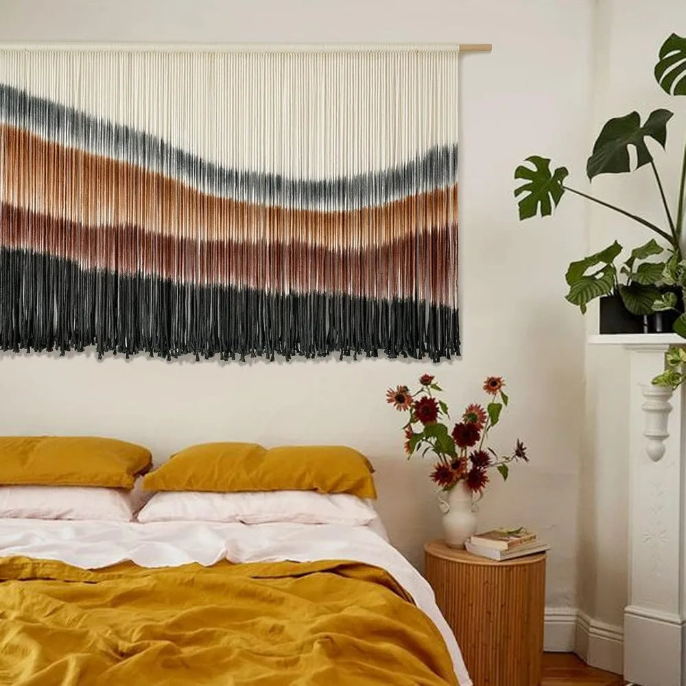 Hanging Wall Decor Large-Scale Tie-Dye Tapestry 57" Wx 35" L