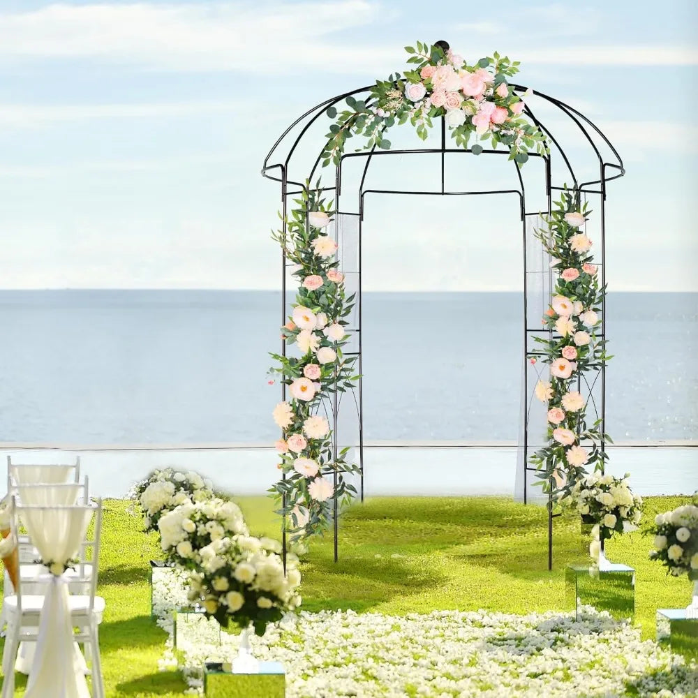 Heavy Duty Garden Arch Arbor Metal Pergola Outdoor Use