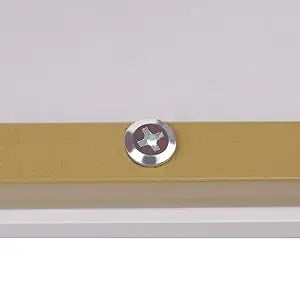 Modern White Marble Veneer Coffee Table With Gold Frame