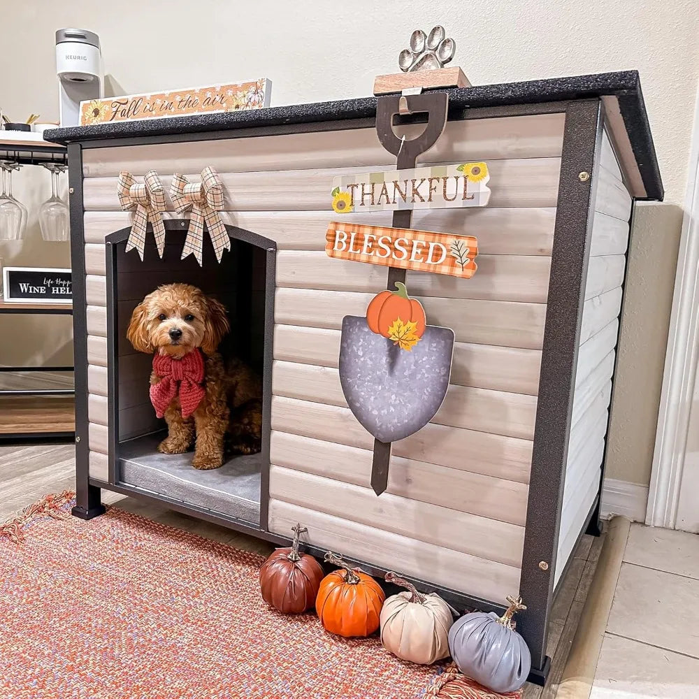 Large Dog House Outdoor Indoor Weatherproof Dog House