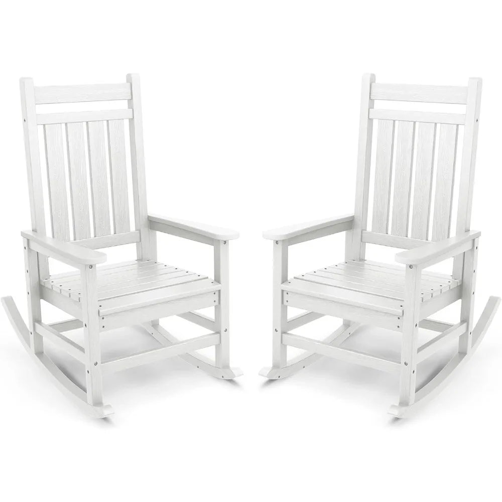 Outdoor HDPE Rocking Chair For Adults All Weather Porch