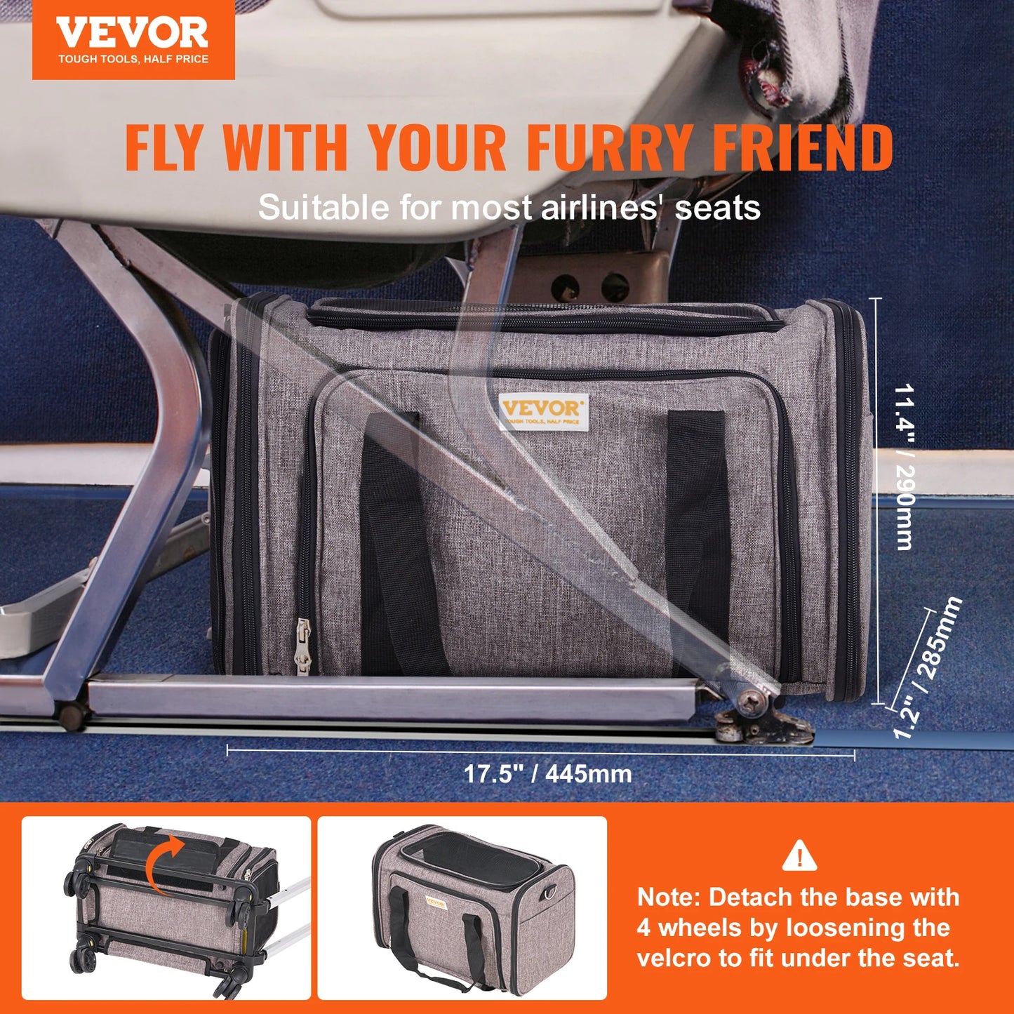 VEVOR Pet Cat Carrier Breathable Outgoing Dog Carry Backpack
