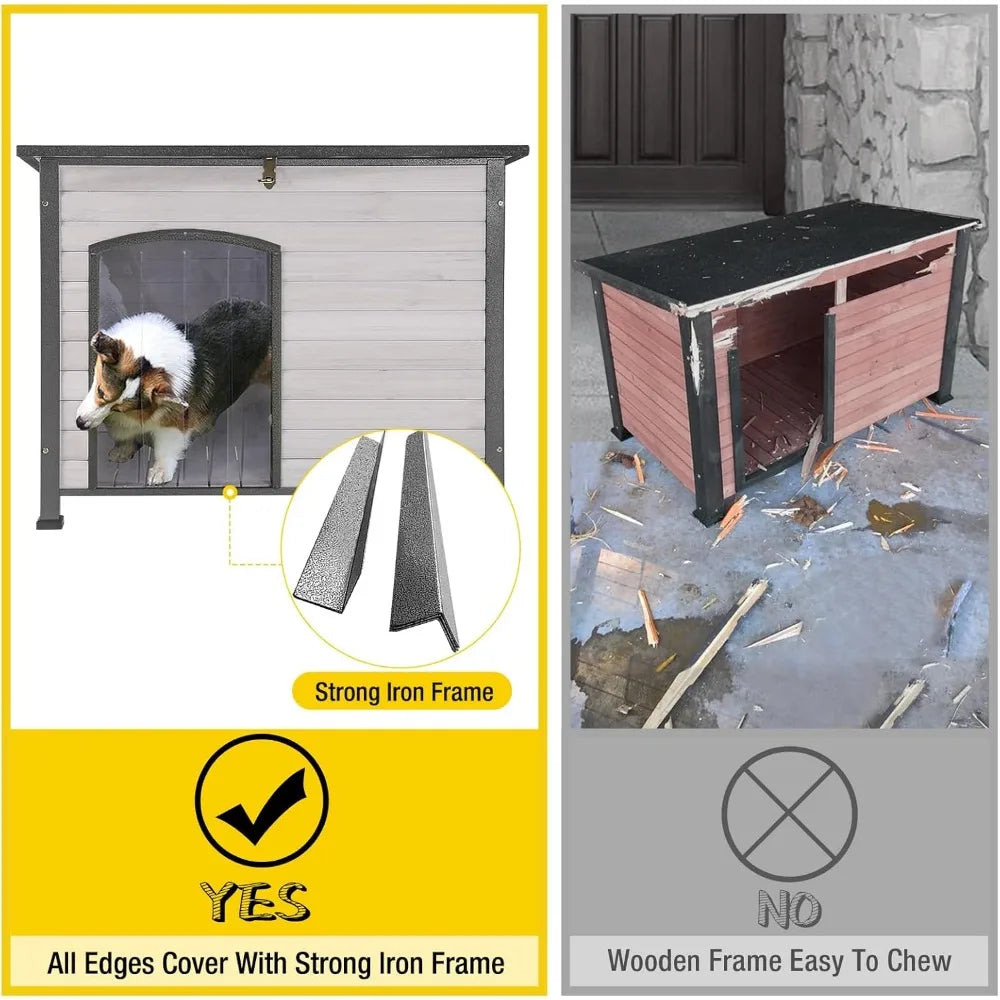 Large Dog House Outdoor Indoor Weatherproof Dog House