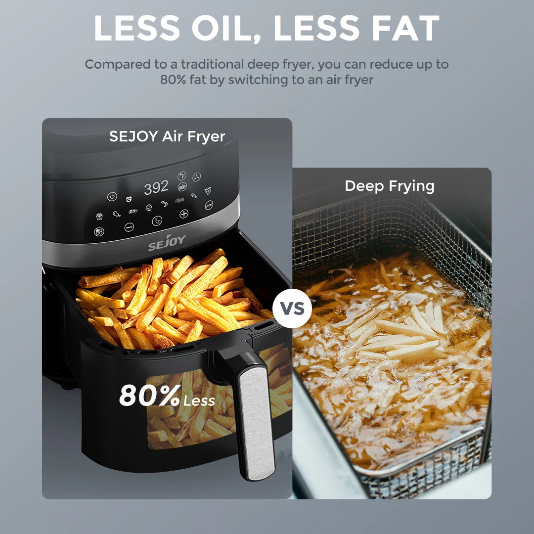 Air Fryer 8 In 1 6L Electric Oven Oilless Cooker Roast Bake