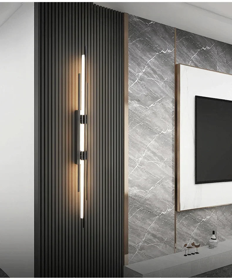 Modern LED Long Wall Lamp Bedroom Bedside Lamp LivingRoom DiningRoom Loft Wall Light Staircase Corridor Wall Sconces