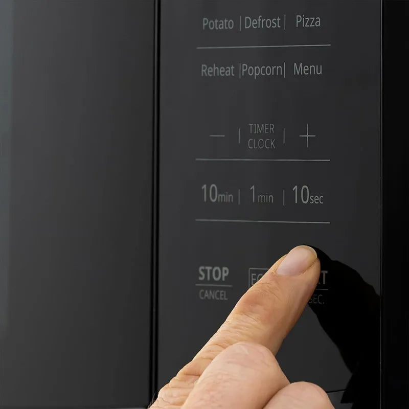 RecPro RV Kitchen Air Fryer Convection Microwave Black