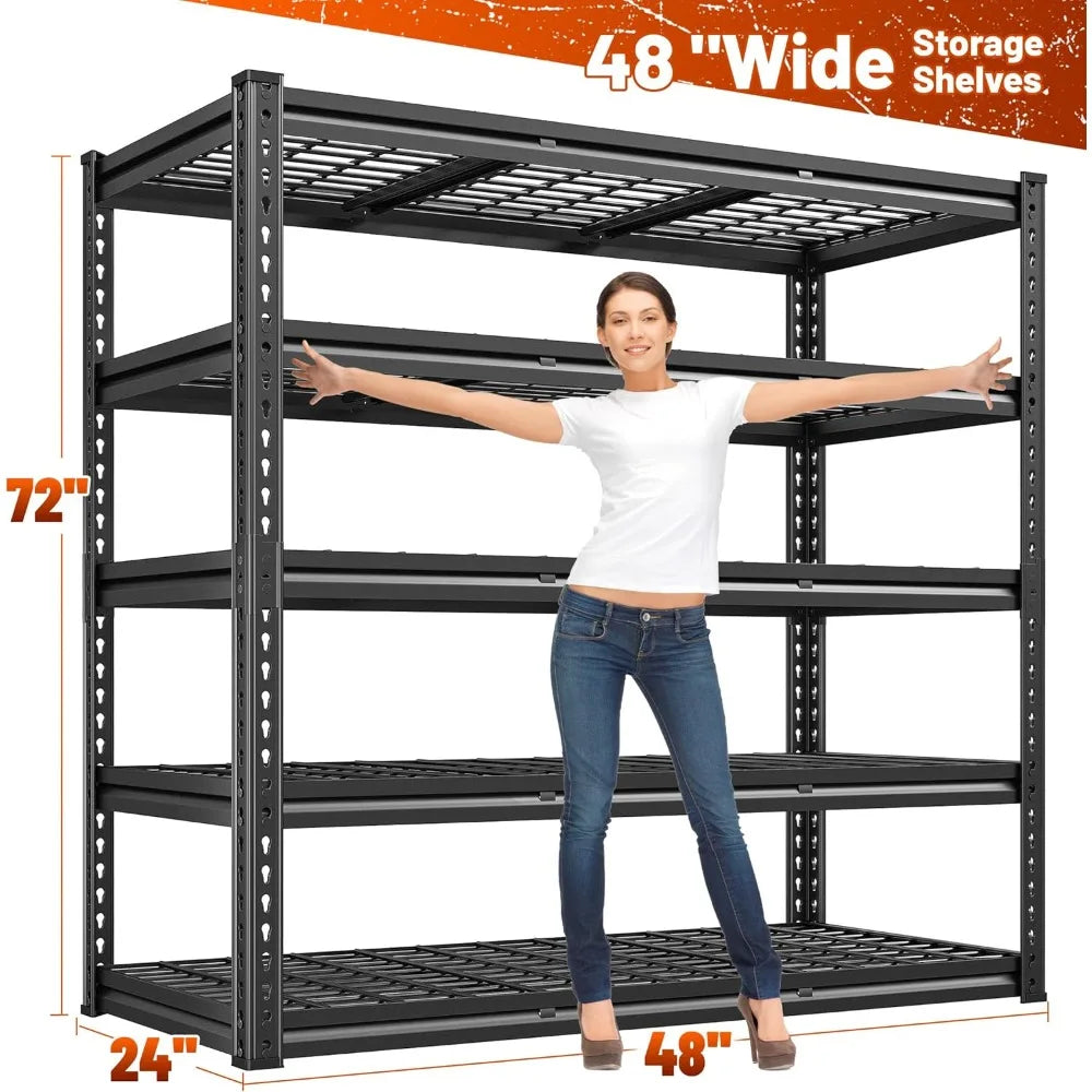 48 W Garage Shelf 3000LBS Heavy Duty Adjustable Storage
