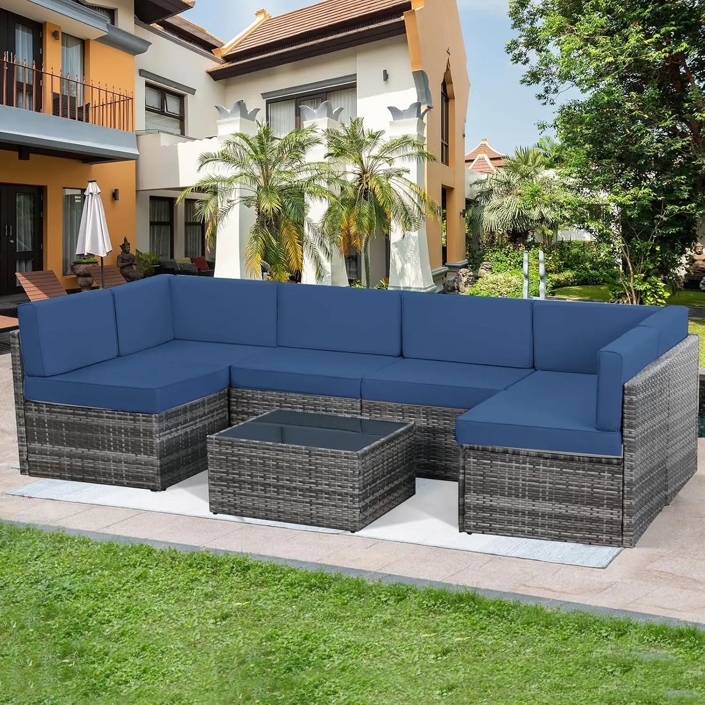 Modern Outdoor Sectional Furniture Chair Set for Patio