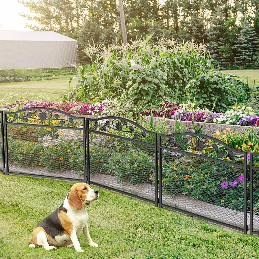 8 Panels Heavy Duty Metal Dog Panel Foldable Pet Playpen