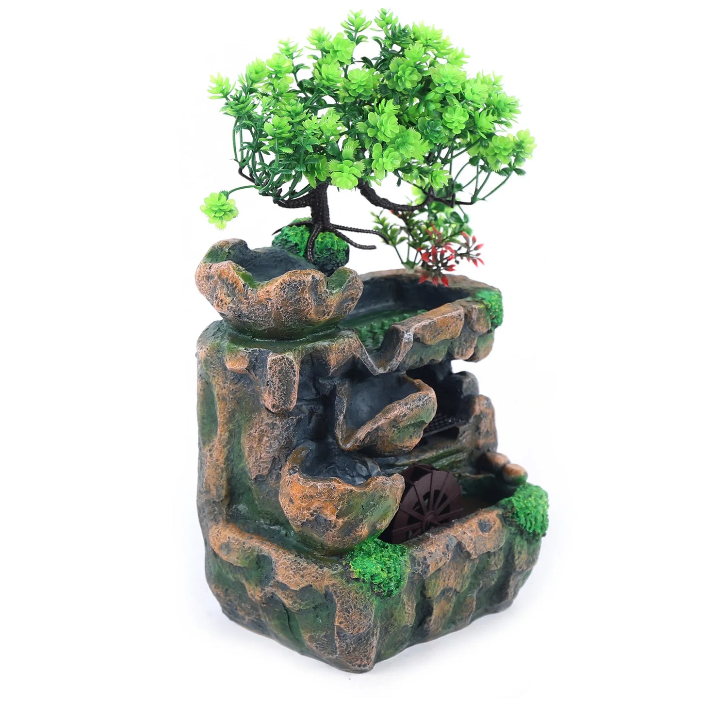 Indoor Room Fountain Waterfall Desktop Water Feature LED