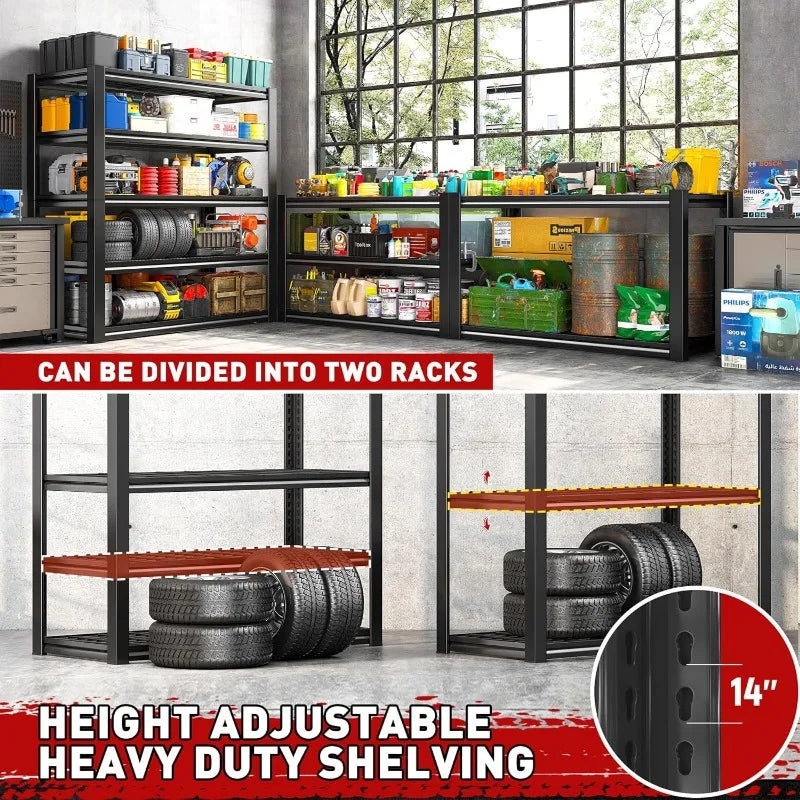 Garage Shelving 3000LBS Storage Shelves Heavy Duty Unit