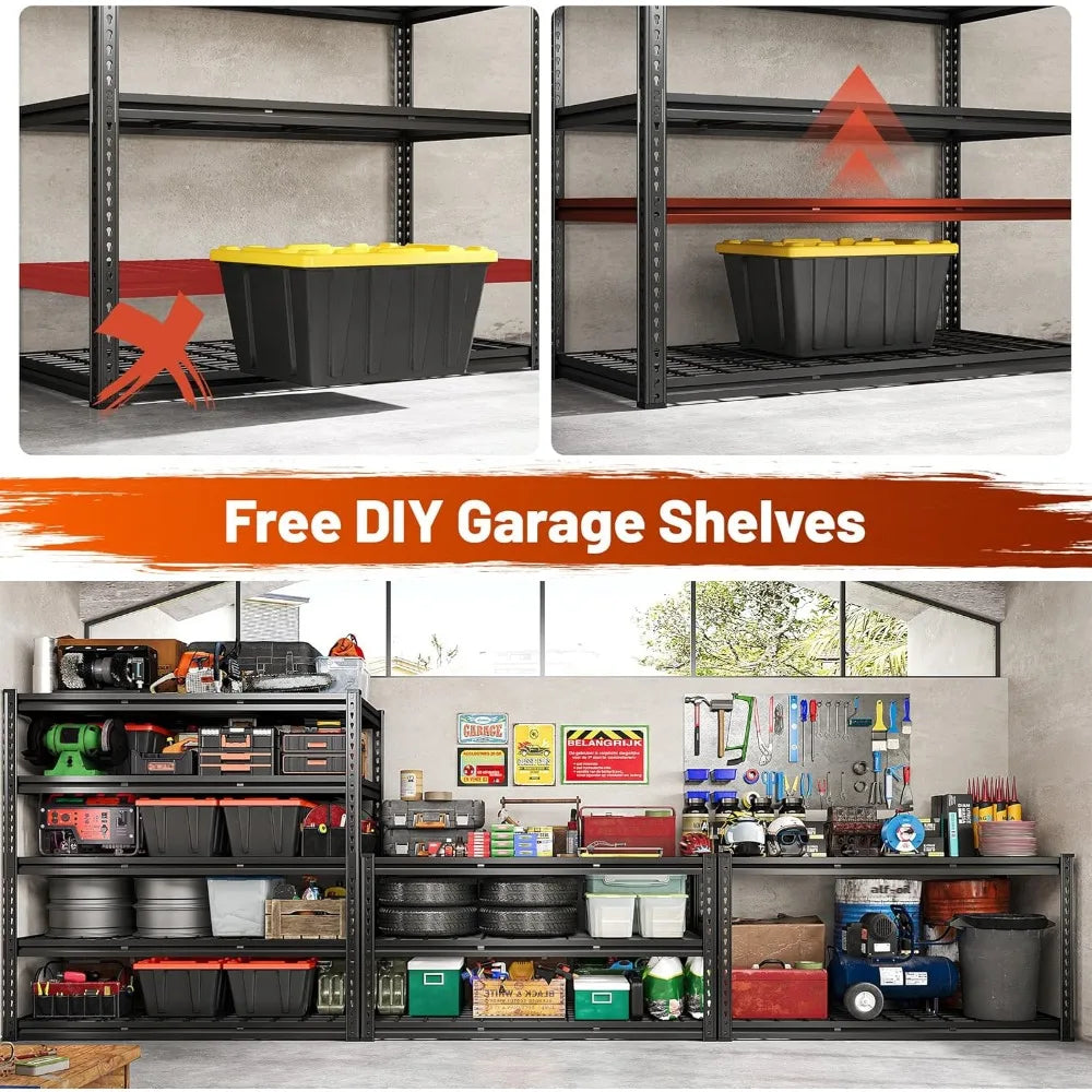 48 W Garage Shelf 3000LBS Heavy Duty Adjustable Storage