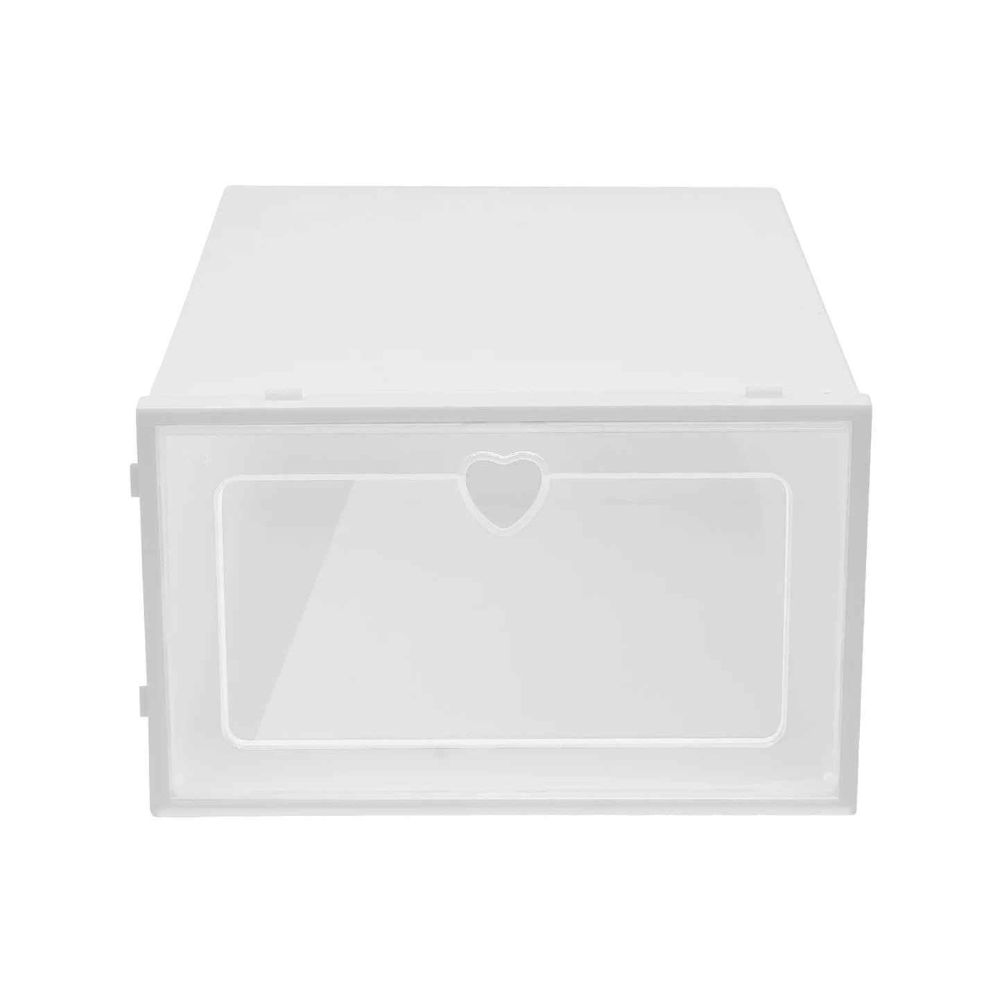20X Clear Plastic Shoe Storage Boxes Stackable Foldable