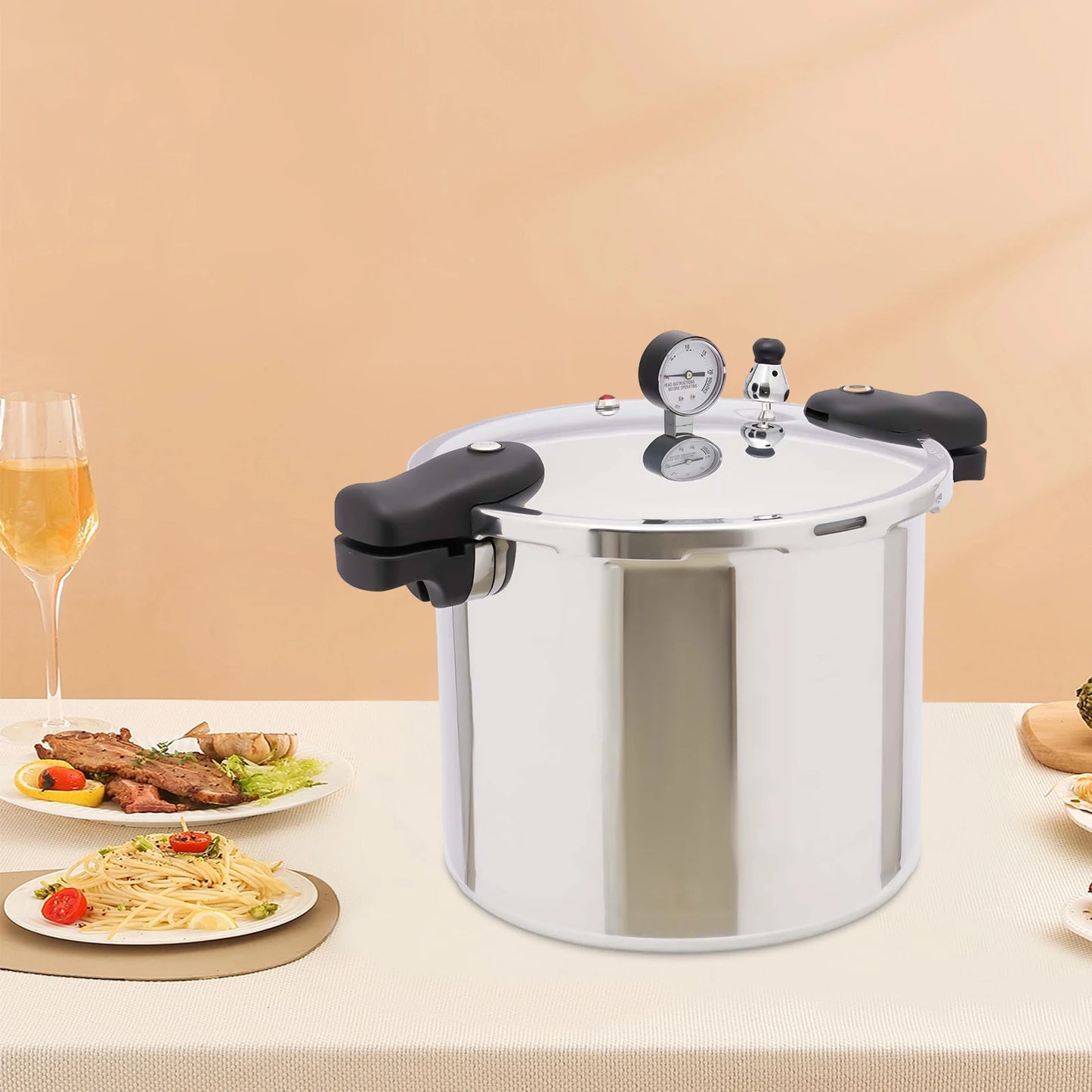 22L Explosion Proof Pressure Cooker For Gas Stoves 90Kpa