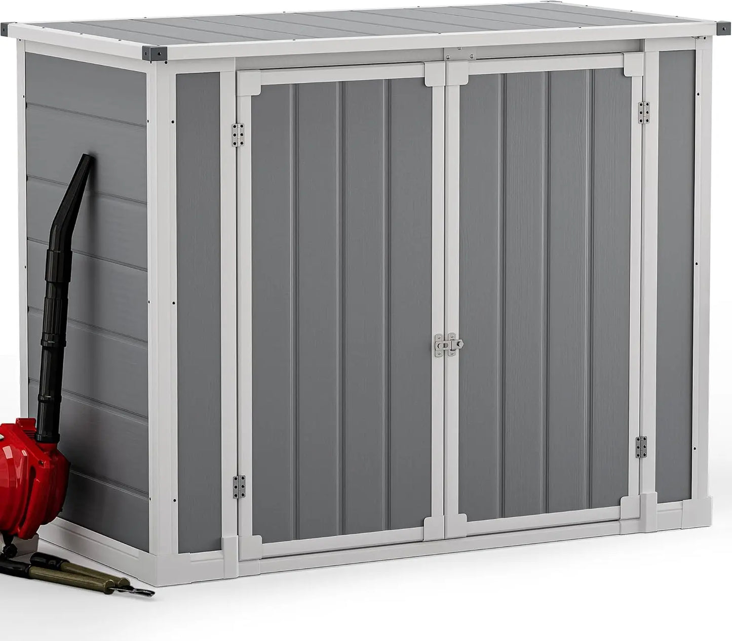 Outdoor Resin Storage Shed with Reinforced Floor Waterproof