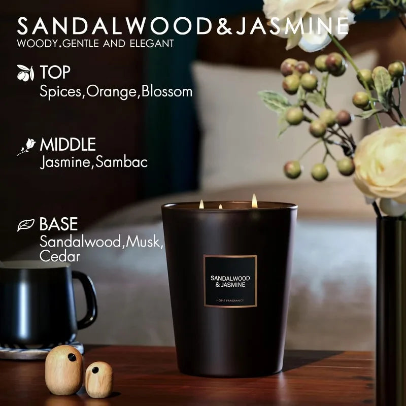 Scented Candles Large Jar 33.3 Oz Natural Soy 130 hrs