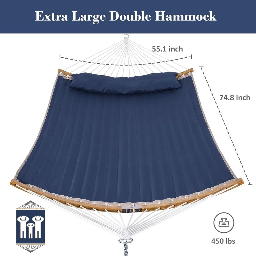 Hammocks Standing Backyard Hammock with Stand for 2 People