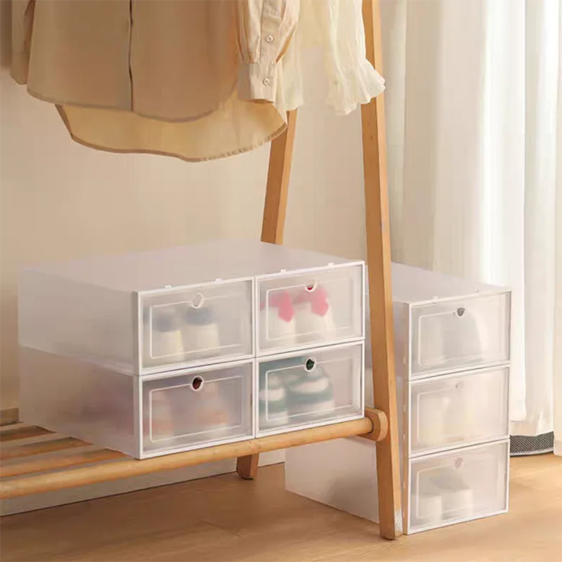 Modern Mini 24pcs Transparent Shoes Organizers Storage Box