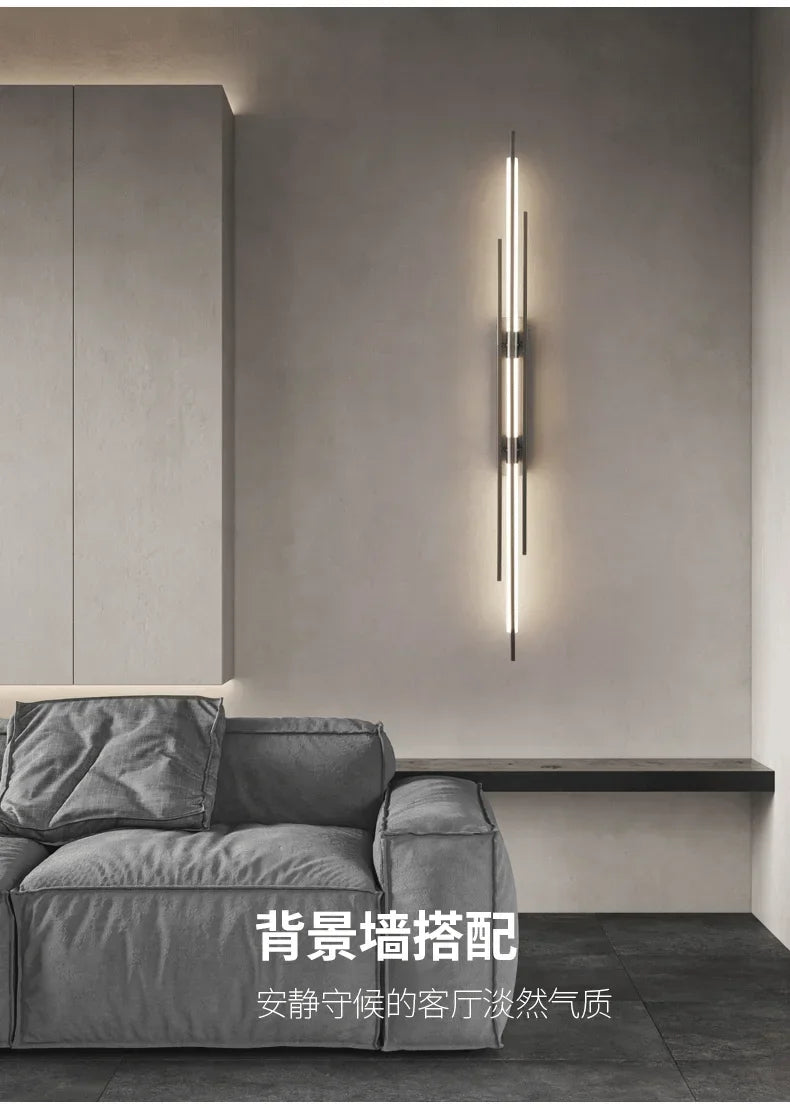 Modern LED Long Wall Lamp Bedroom Bedside Lamp LivingRoom DiningRoom Loft Wall Light Staircase Corridor Wall Sconces