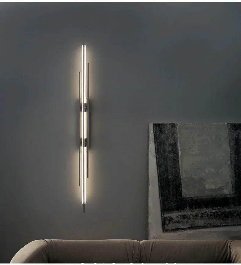Modern LED Long Wall Lamp Bedroom Bedside Lamp LivingRoom DiningRoom Loft Wall Light Staircase Corridor Wall Sconces