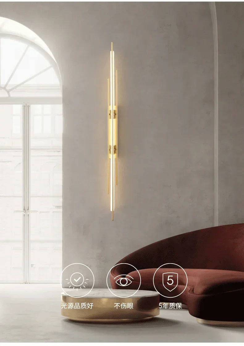 Modern LED Long Wall Lamp Bedroom Bedside Lamp LivingRoom DiningRoom Loft Wall Light Staircase Corridor Wall Sconces