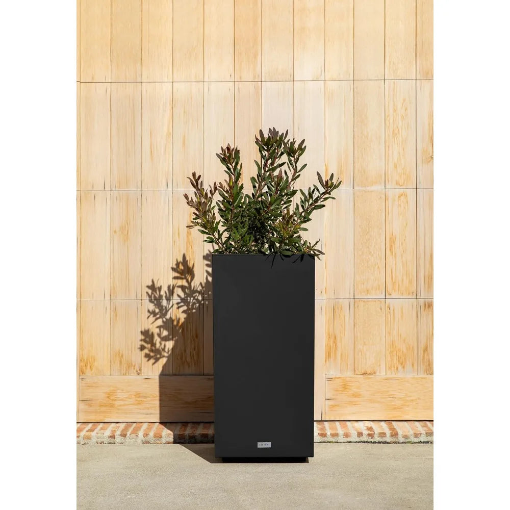 Veradek Block Series Pedestal Planter Tall All Weather