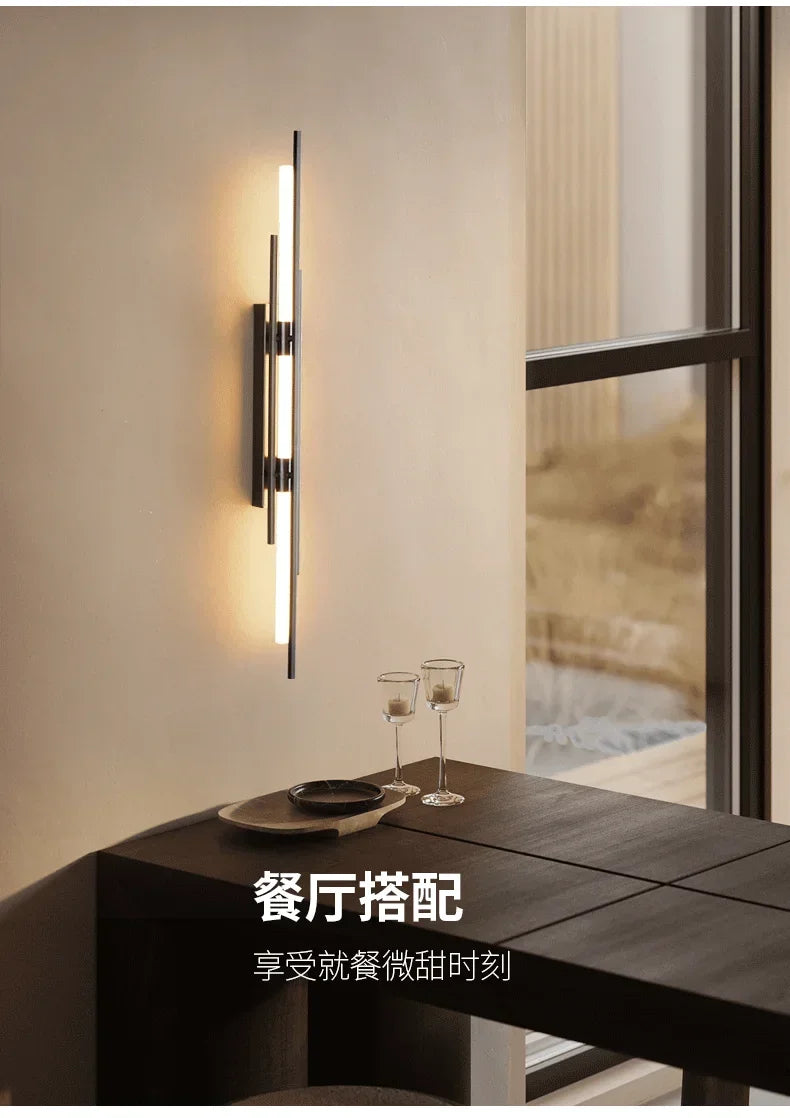 Modern LED Long Wall Lamp Bedroom Bedside Lamp LivingRoom DiningRoom Loft Wall Light Staircase Corridor Wall Sconces