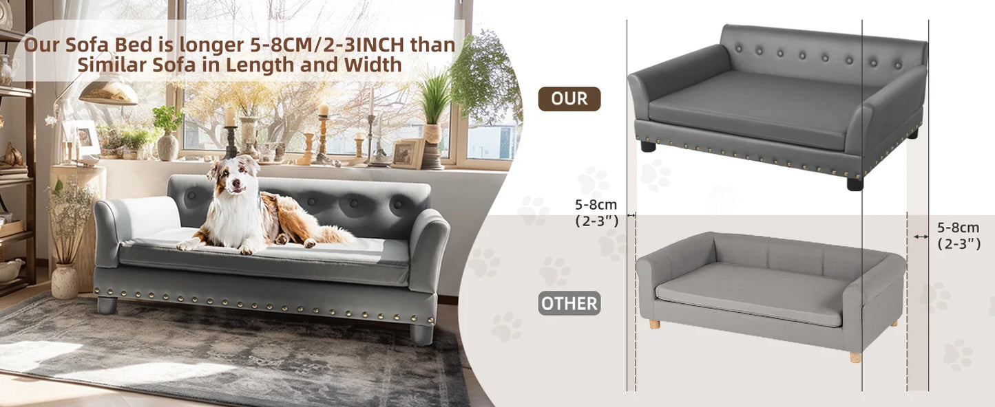 Rectangle Pet Bed For Medium And Large Dogs Elevated Sofa
