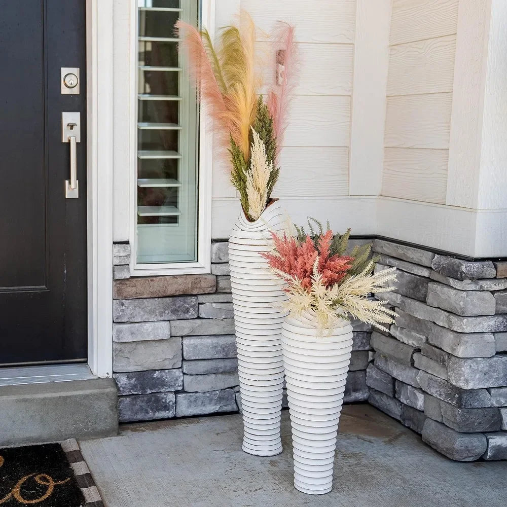 Floor Decoration Vase Wooden Vase for Room Décor Free Shipping
