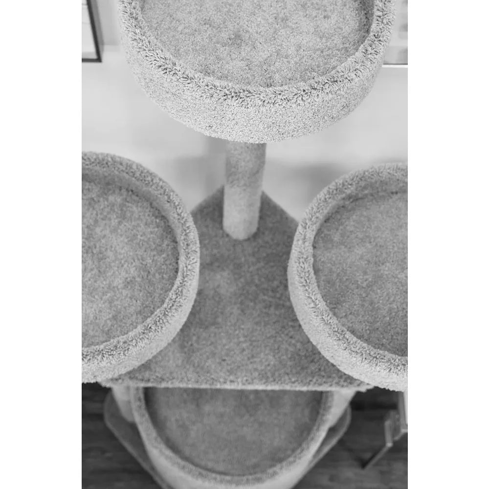 Luxurious Tan Maine Coon Cat Tree House Indoor Ready 130014