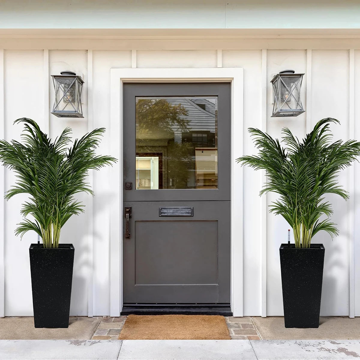 Rectangular Planters Set 2 With Drainage Holes And Level