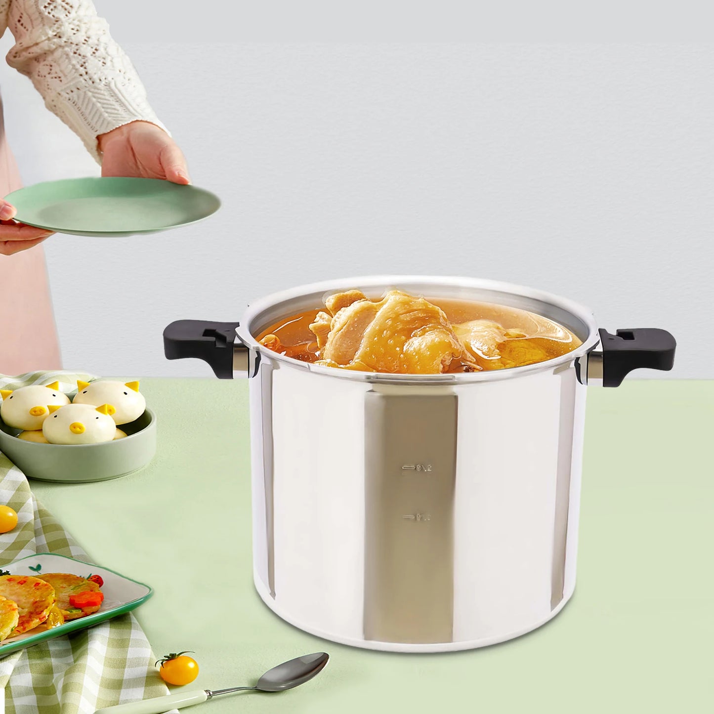 22L Explosion Proof Pressure Cooker For Gas Stoves 90Kpa