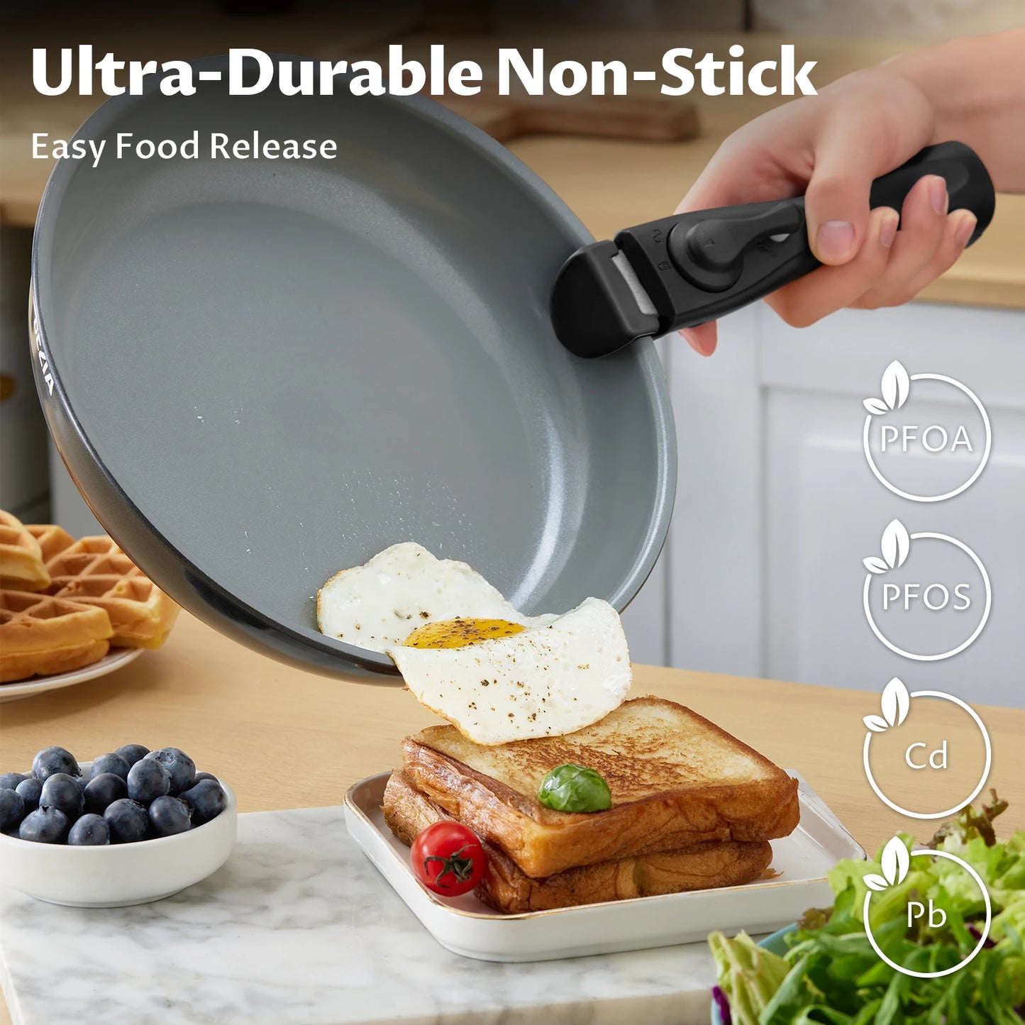 Induction Cookware with Healthy Ceramic Coating 13pcs Set