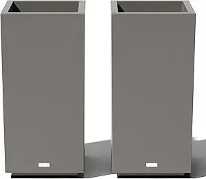 Veradek Block Series Pedestal Planter Tall All Weather