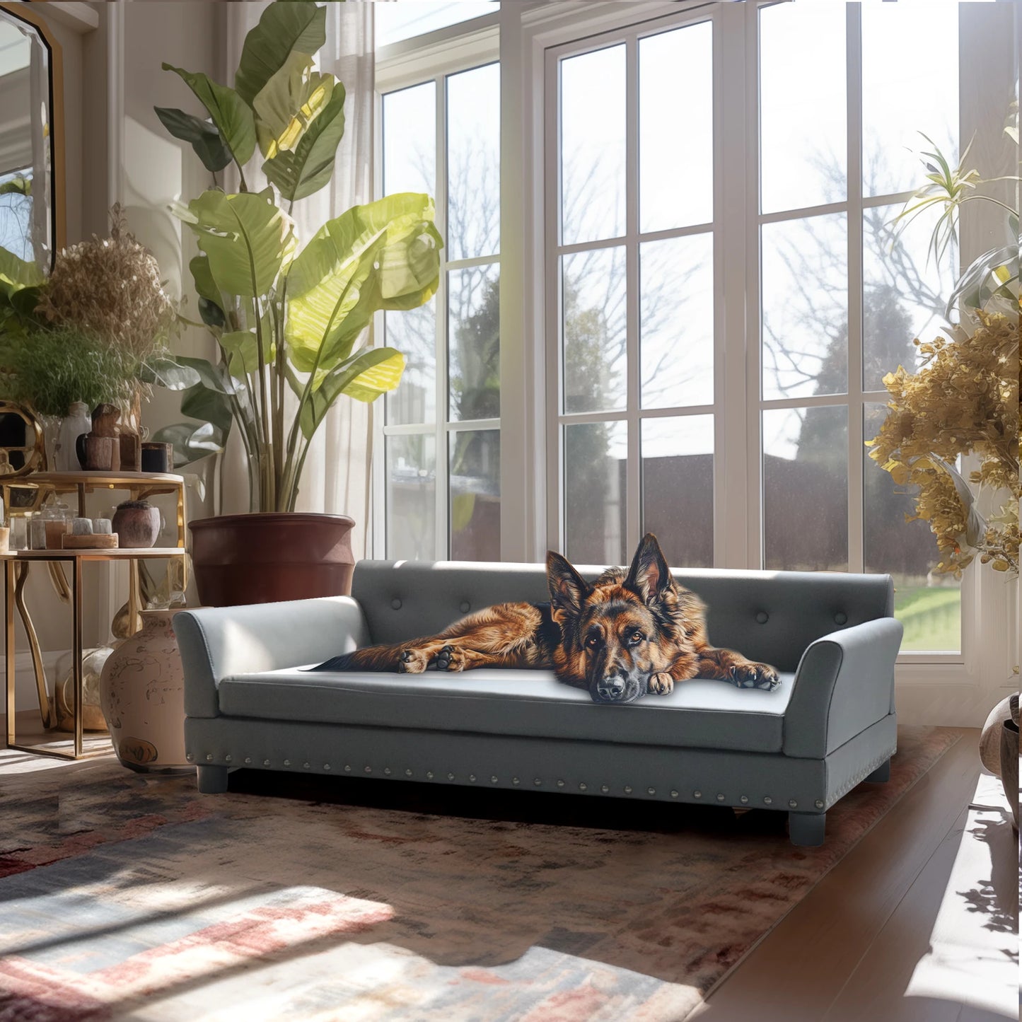 Rectangle Pet Bed For Medium And Large Dogs Elevated Sofa