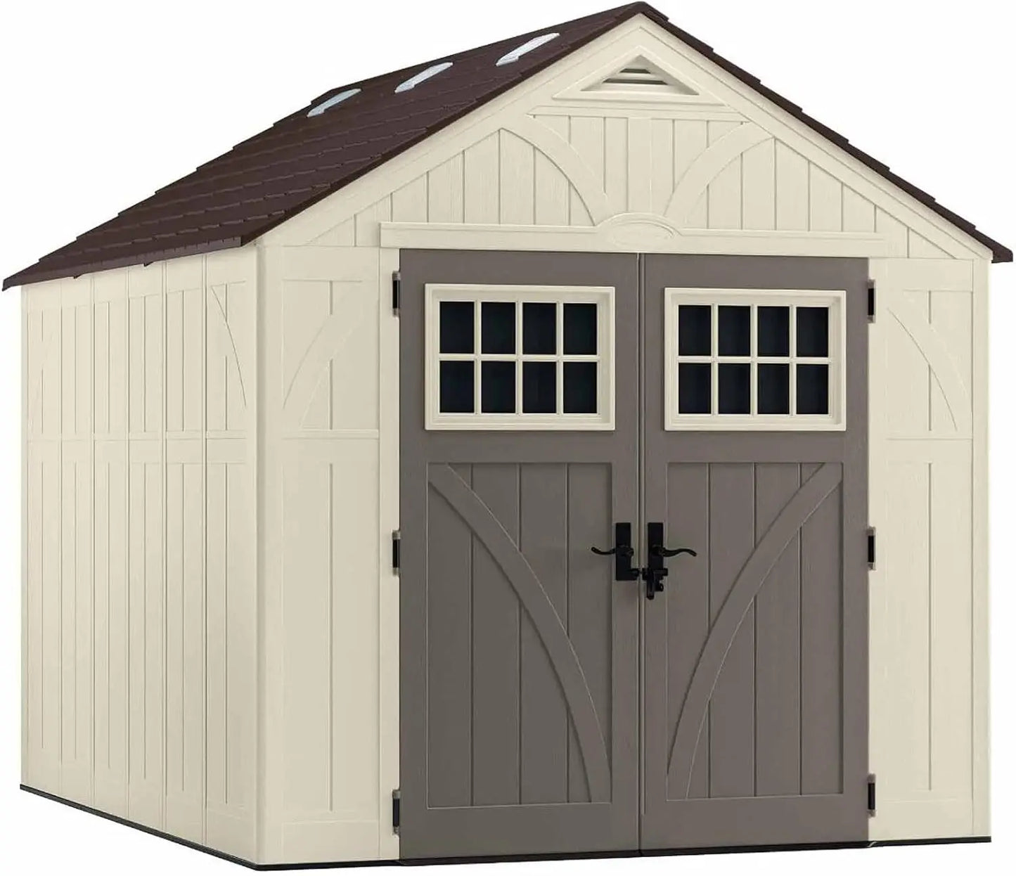 Tremont Resin Shed 8x10 Vanilla Slate Skylights Included